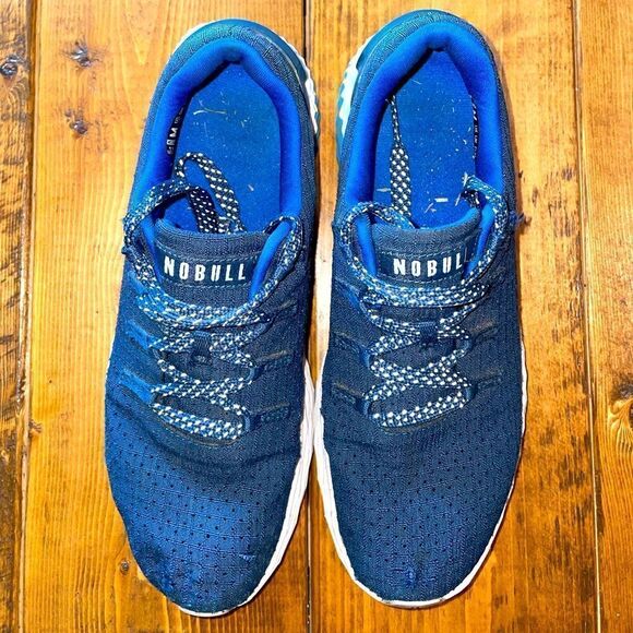 NOBULL Navy Blue Ripstop Runners Low Ankle Sneakers Women's Size 6.5 - Picture 3 of 9